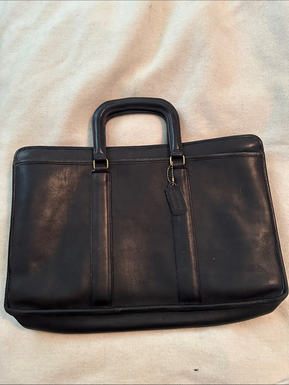 Vintage Coach Embassy Black Leather Briefcase 💼 Laptop Bag